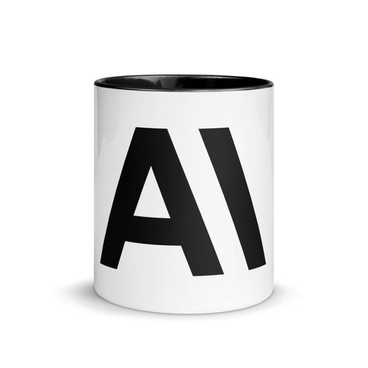 Anthropic Icon Mug with Color Inside - Black - AI Store