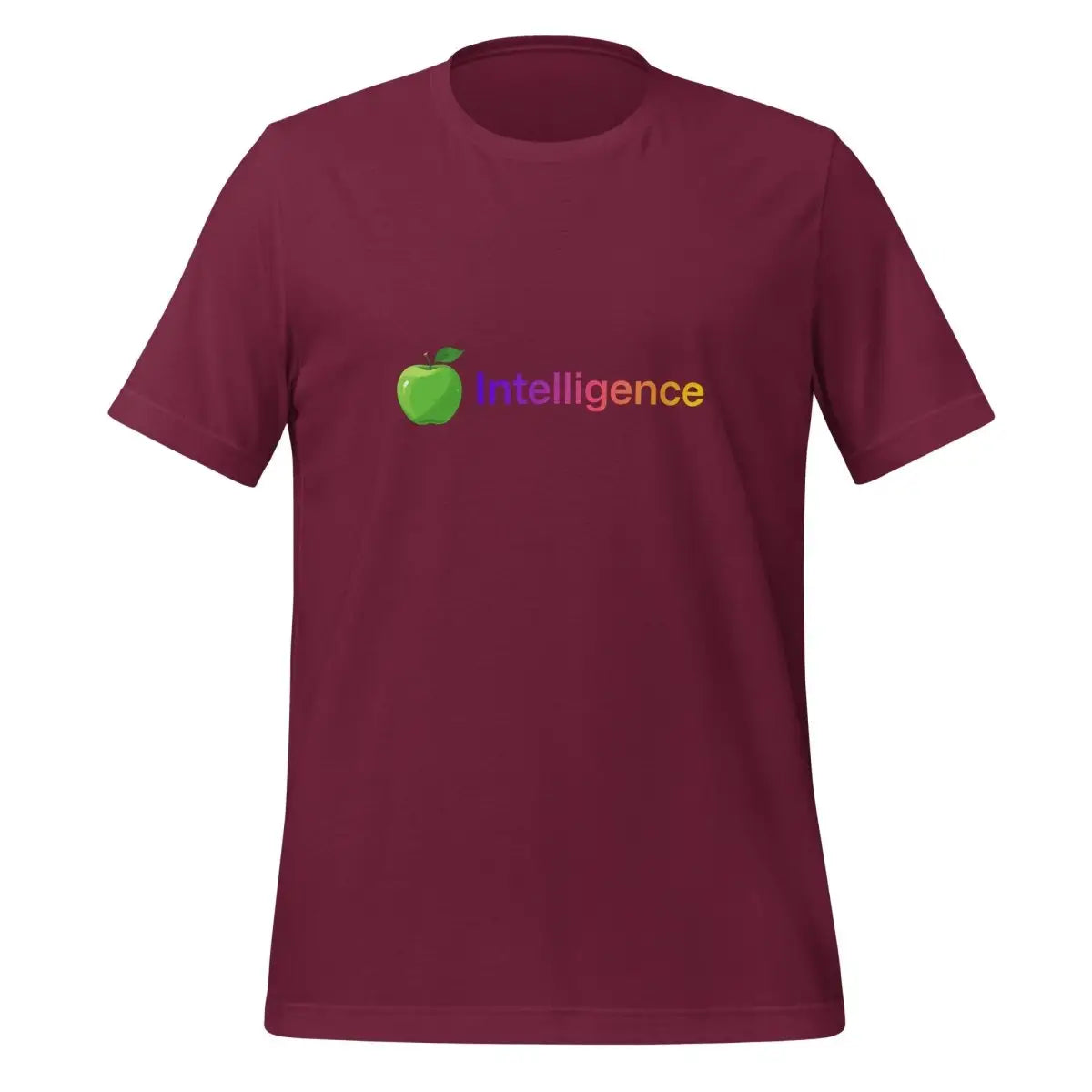 Apple + Intelligence T-Shirt (unisex) - Maroon / M