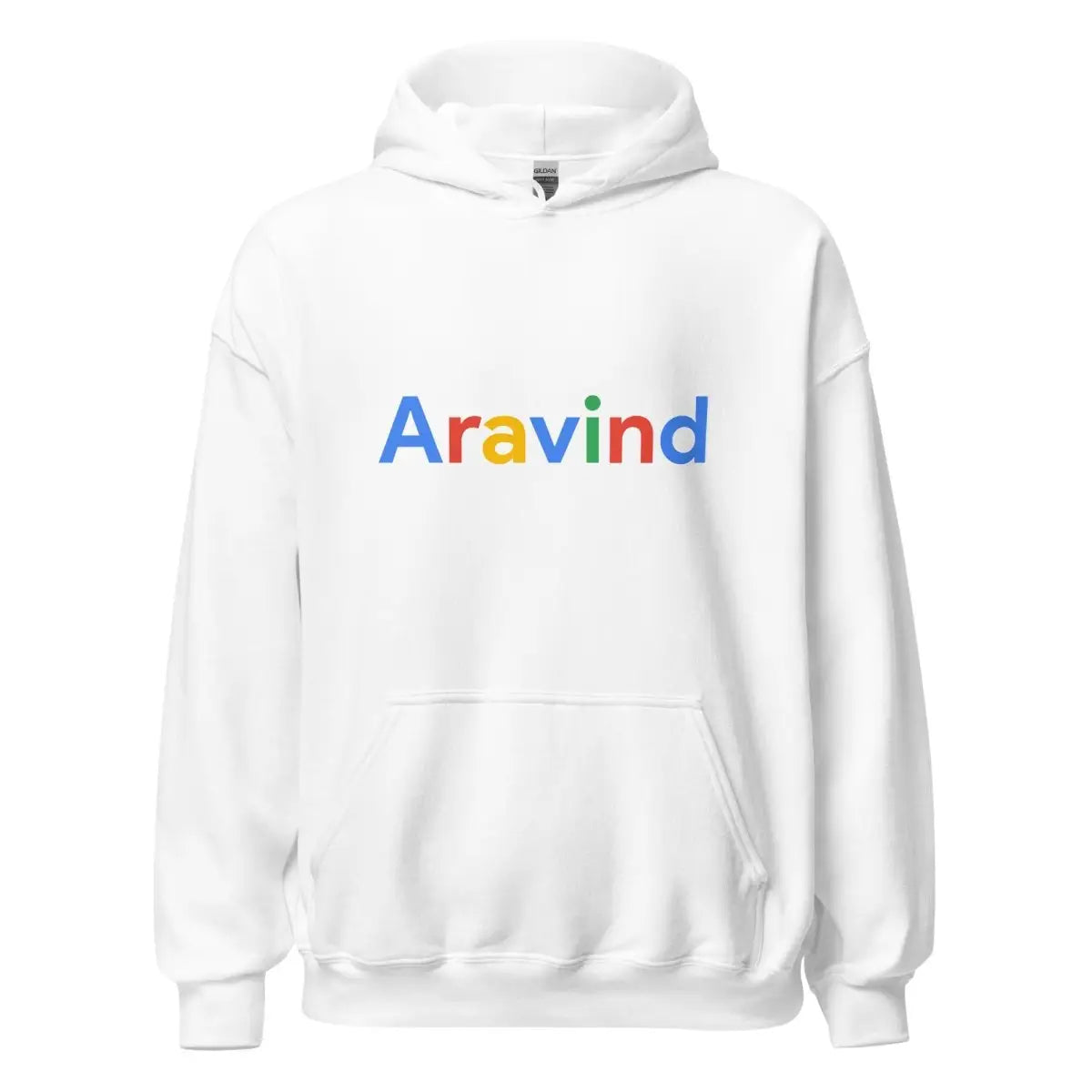 The Aravind Search Logo Hoodie (unisex) White / m.