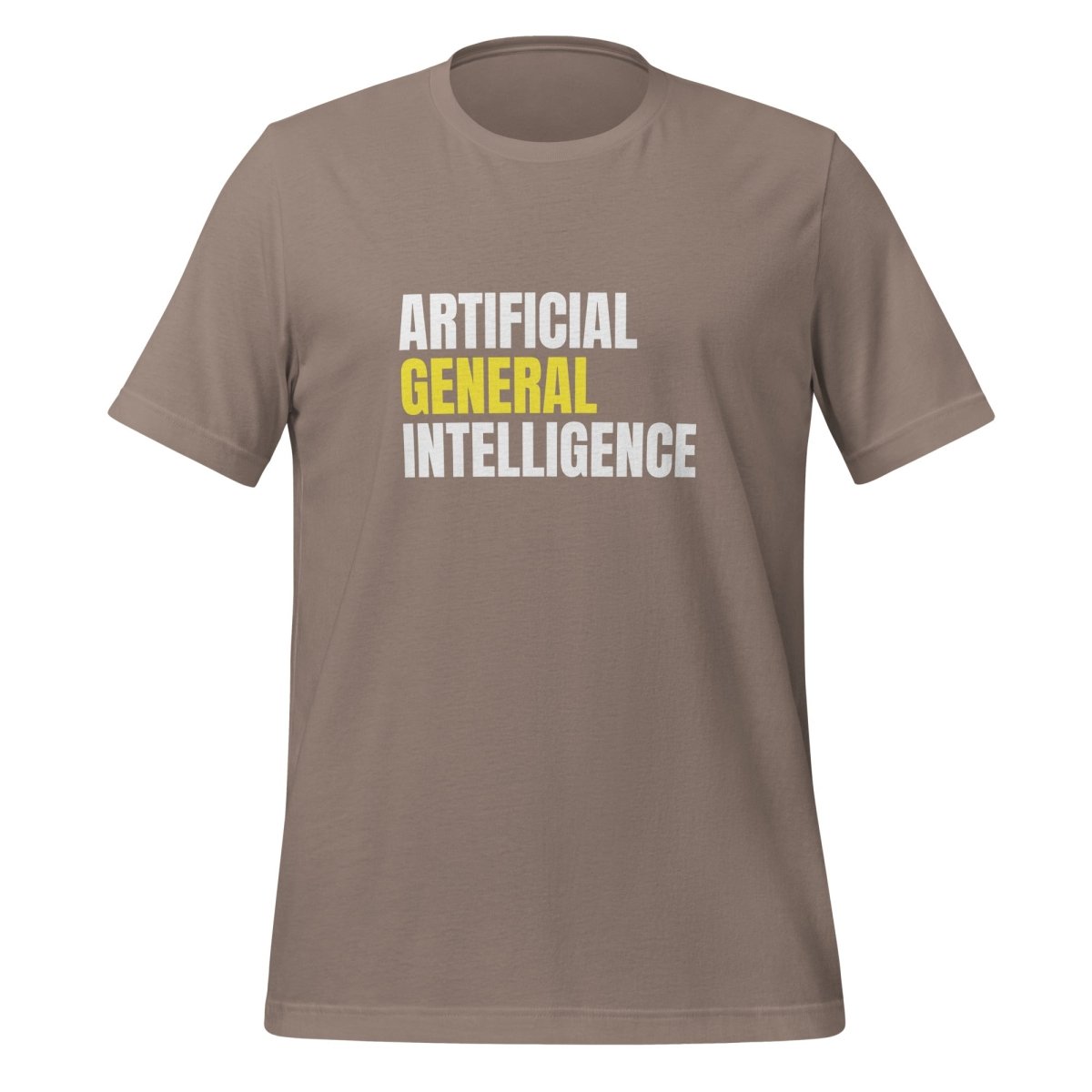 Artificial General Intelligence Stacked (Yellow) T - Shirt (unisex) - AI Store