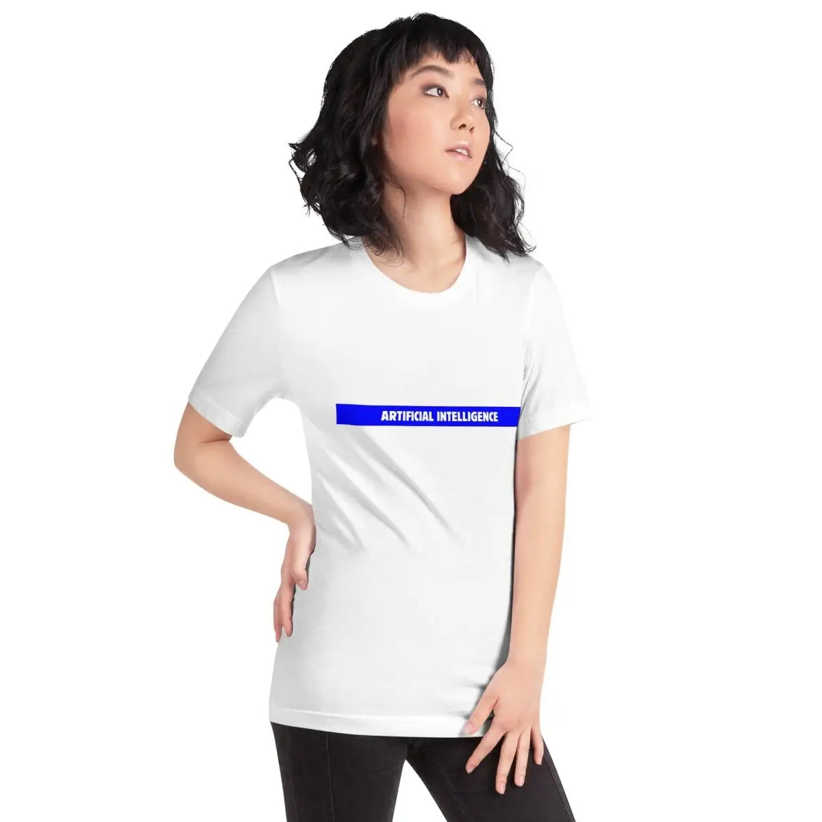 Artificial Intelligence Blue Stripe T-Shirt (unisex)