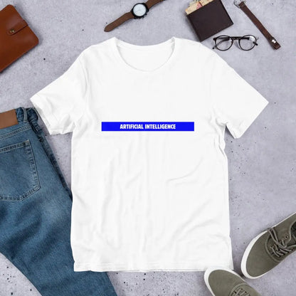 Artificial Intelligence Blue Stripe T-Shirt (unisex)