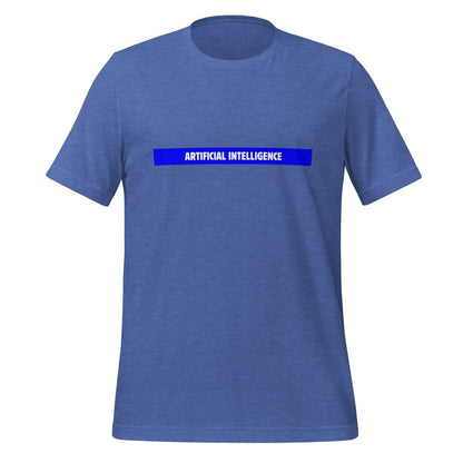 Artificial Intelligence Blue Stripe T-Shirt (unisex) - Heather True Royal - AI Store