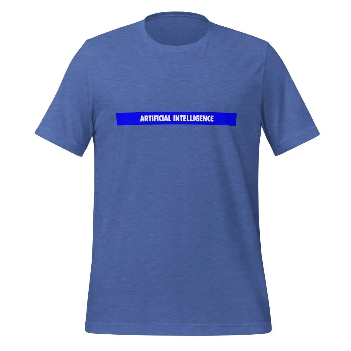 The Artificial Intelligence Blue Stripe T-shirt (unisex) Heather True Royal / m.