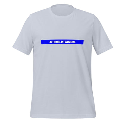 Artificial Intelligence Blue Stripe T-Shirt (unisex) - Light Blue - AI Store