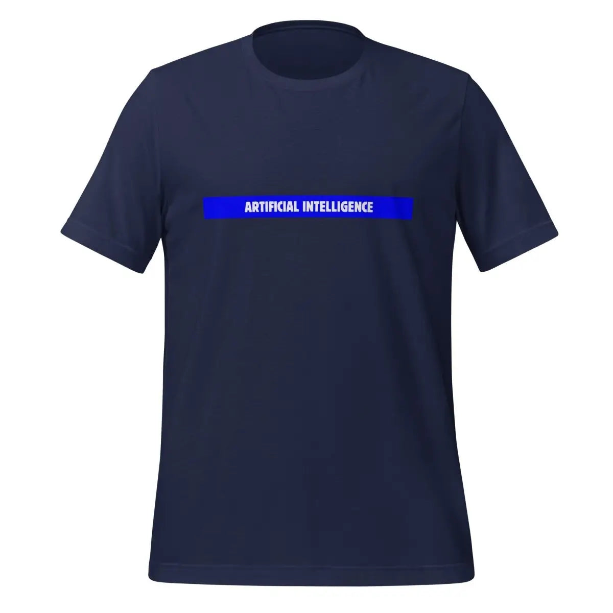 The Artificial Intelligence Blue Stripe T-shirt (unisex) Navy / m.