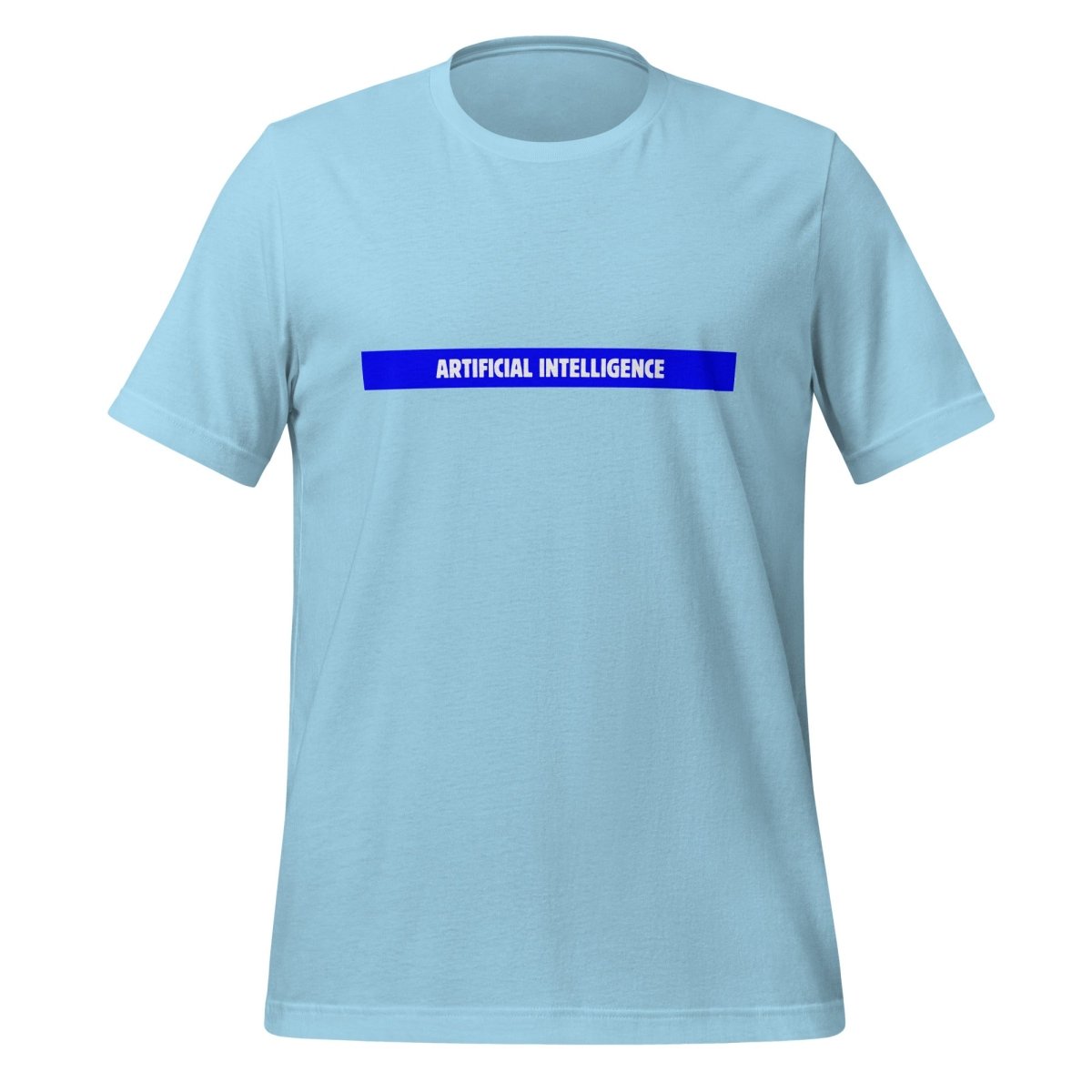 Artificial Intelligence Blue Stripe T-Shirt (unisex) - Ocean Blue - AI Store