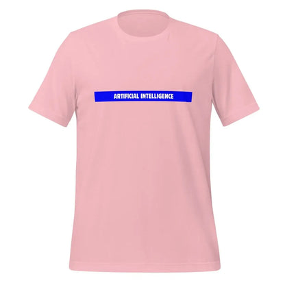 Artificial Intelligence Blue Stripe T-Shirt (unisex) - Pink / M