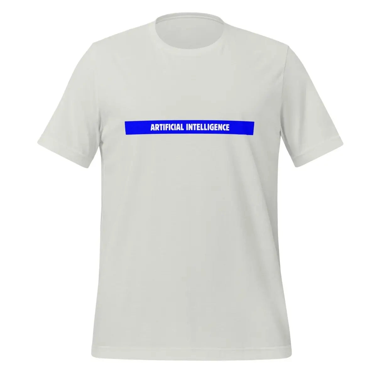 Artificial Intelligence Blue Stripe T-Shirt (unisex) - Silver / M