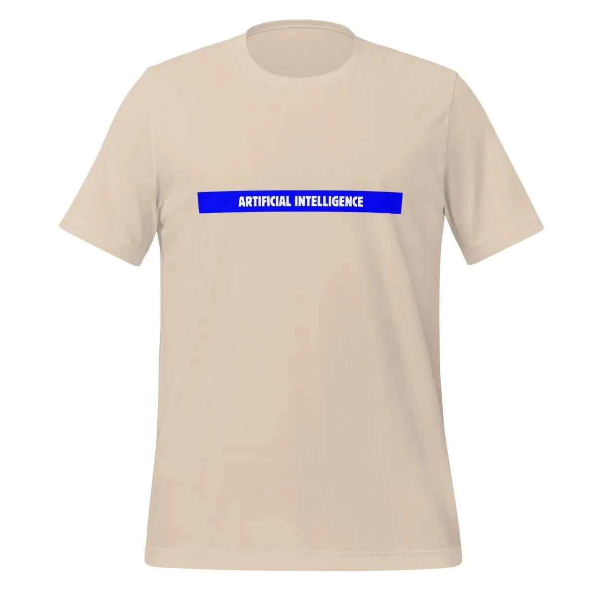 The Artificial Intelligence Blue Stripe T-shirt (unisex) Soft Cream / m.