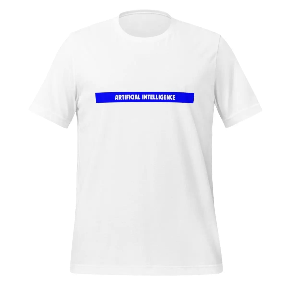 The Artificial Intelligence Blue Stripe T-shirt (unisex) White / m.