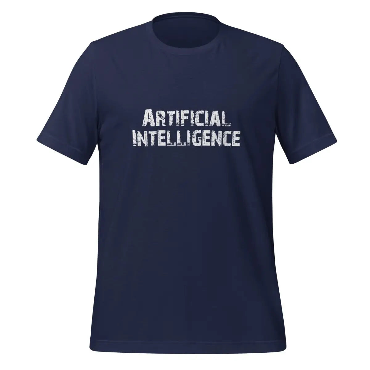 Artificial Intelligence Distressed T-Shirt 2 (unisex) - Navy / M