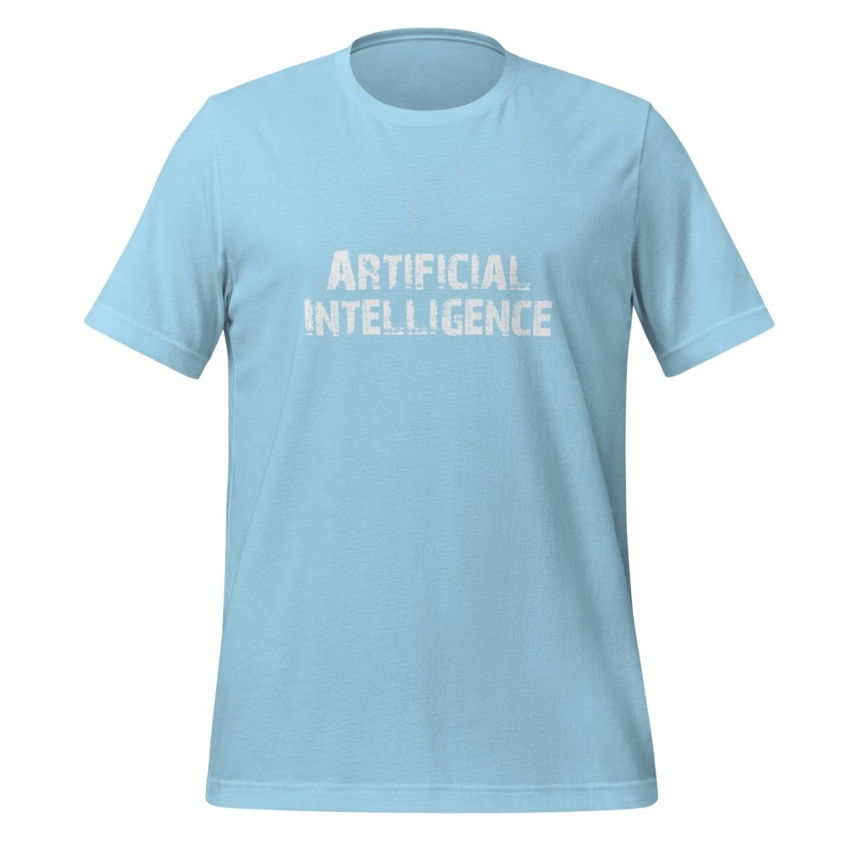 Artificial Intelligence Distressed T-Shirt 2 (unisex) - Ocean Blue - AI Store