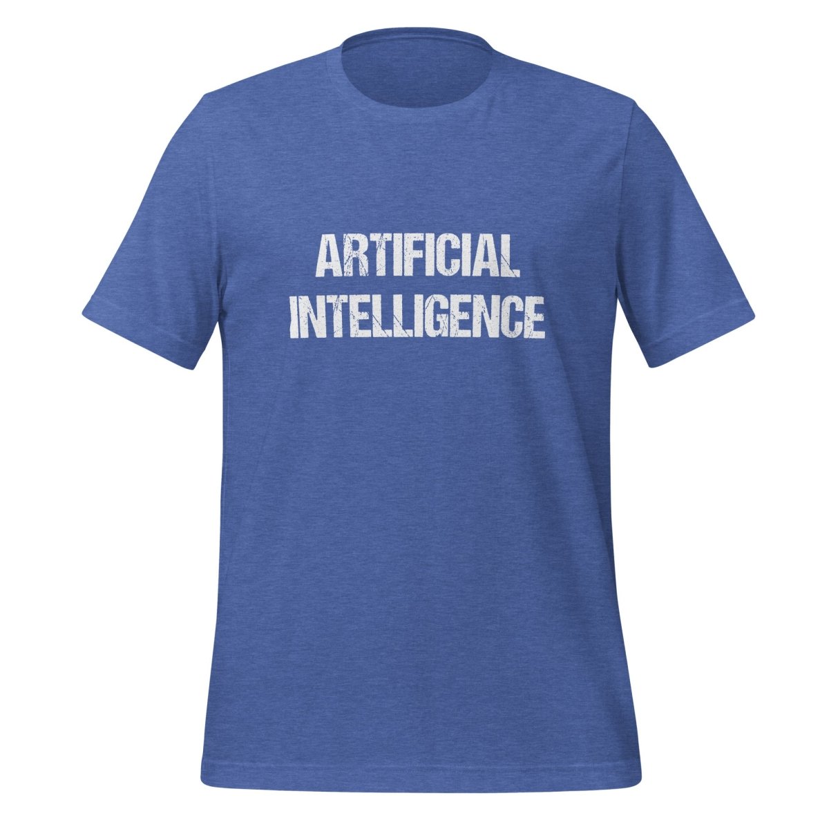 Artificial Intelligence Distressed T-Shirt (unisex) - Heather True Royal - AI Store