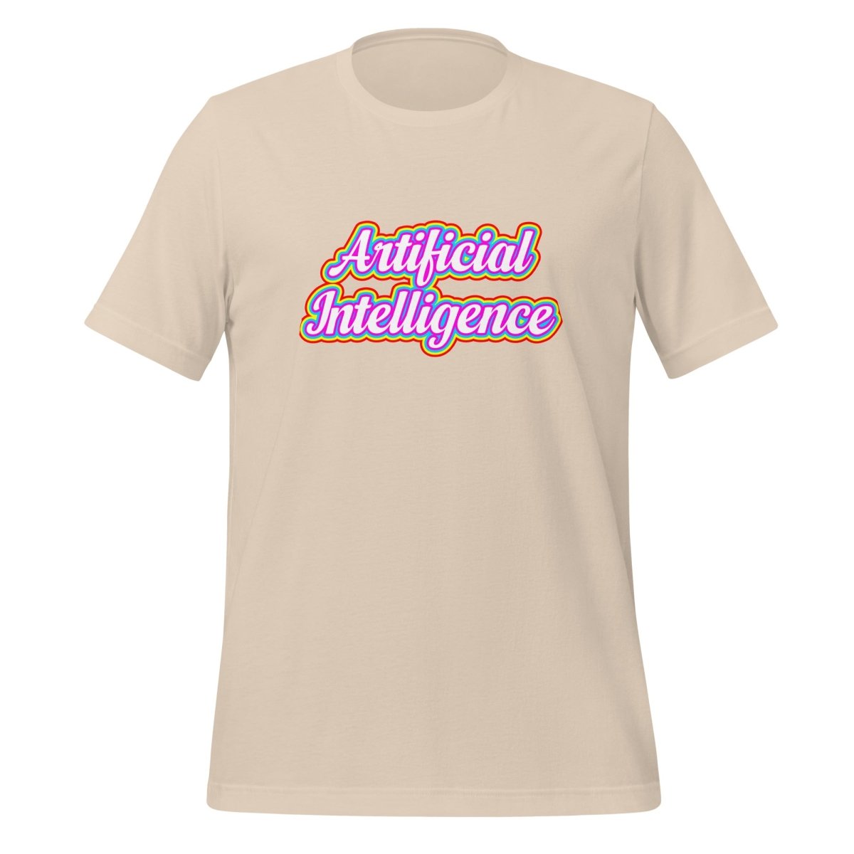 Artificial Intelligence Pride T-Shirt (unisex) - Soft Cream - AI Store