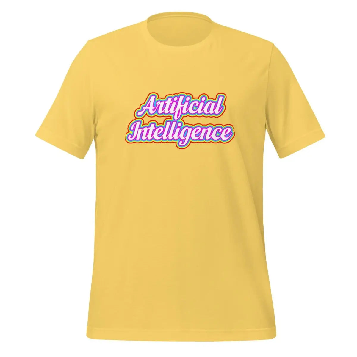 The Artificial Intelligence Pride T-shirt (unisex) Yellow / m.