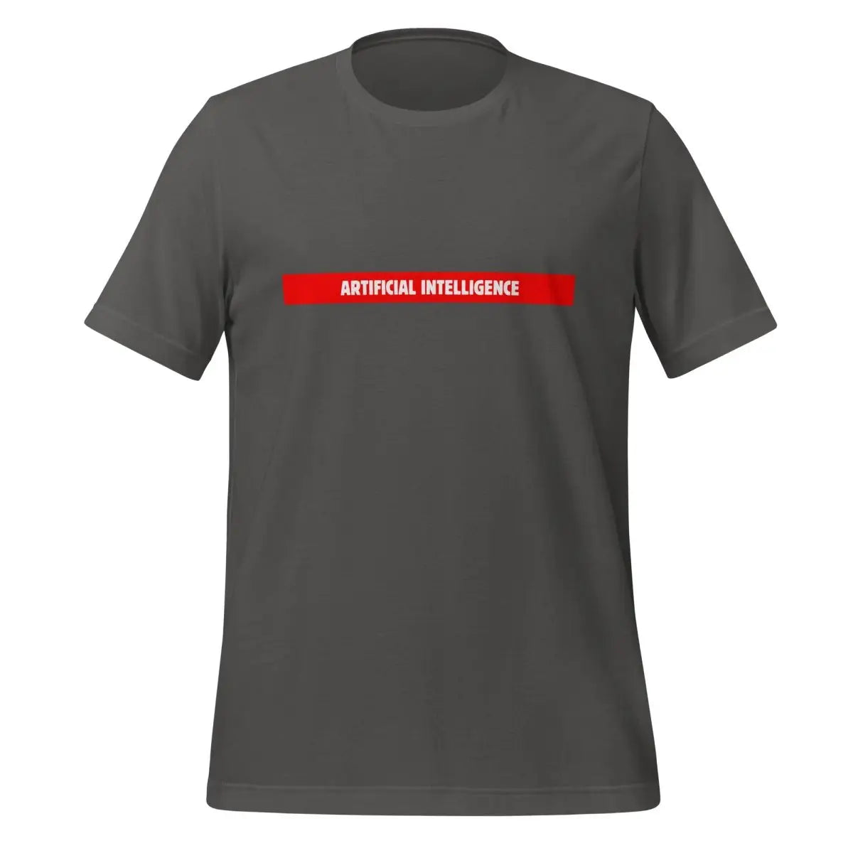 Artificial Intelligence Red Stripe T-Shirt (unisex) - Asphalt / M