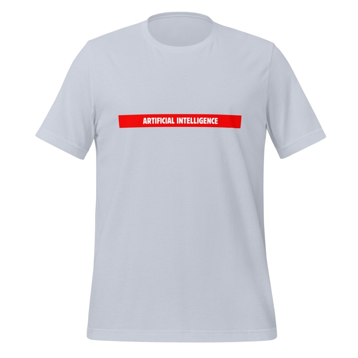 Artificial Intelligence Red Stripe T-Shirt (unisex) - Light Blue - AI Store