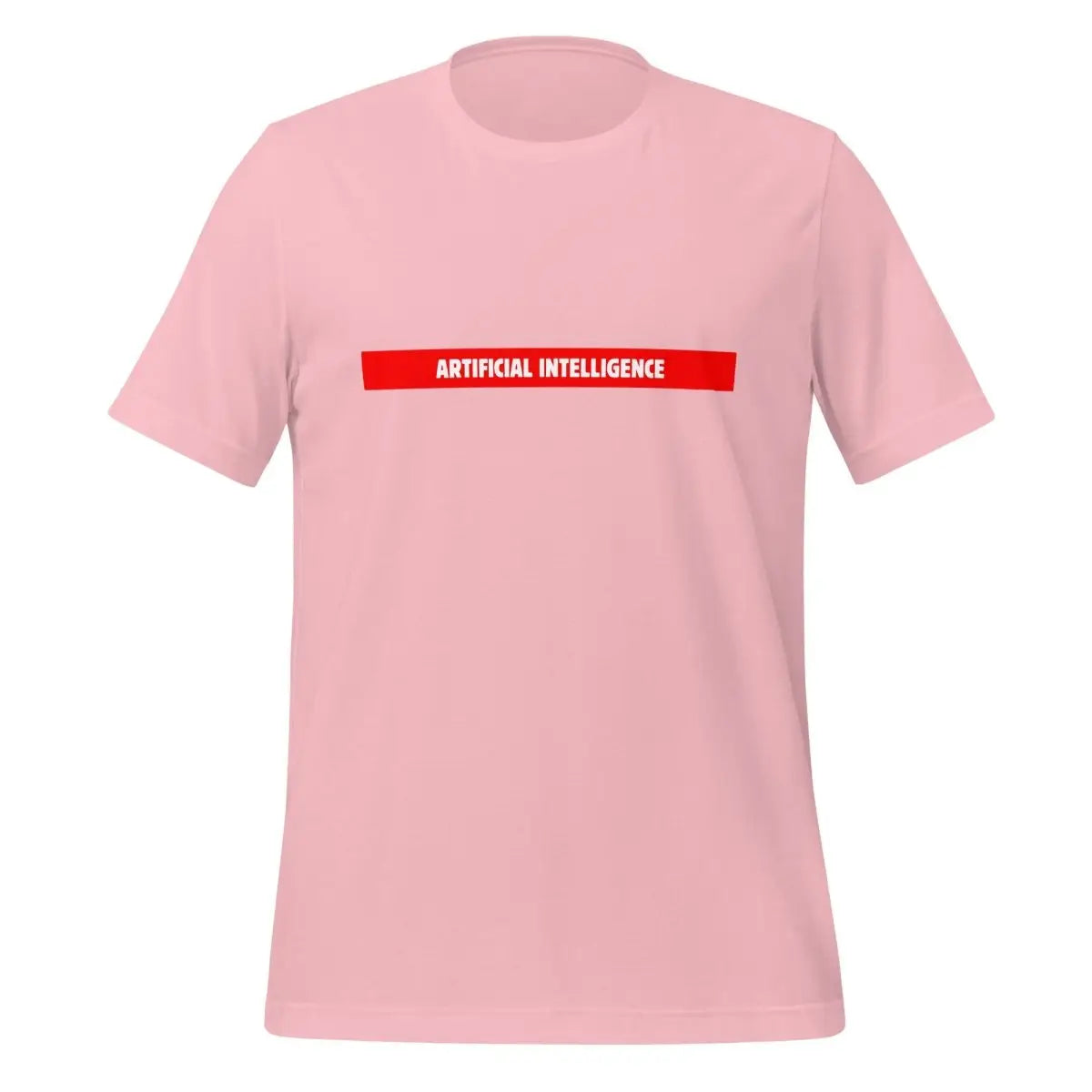 Artificial Intelligence Red Stripe T-Shirt (unisex) - Pink / M