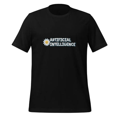 Artificial Intelligence Retro Flower T-Shirt (unisex) - Black / M