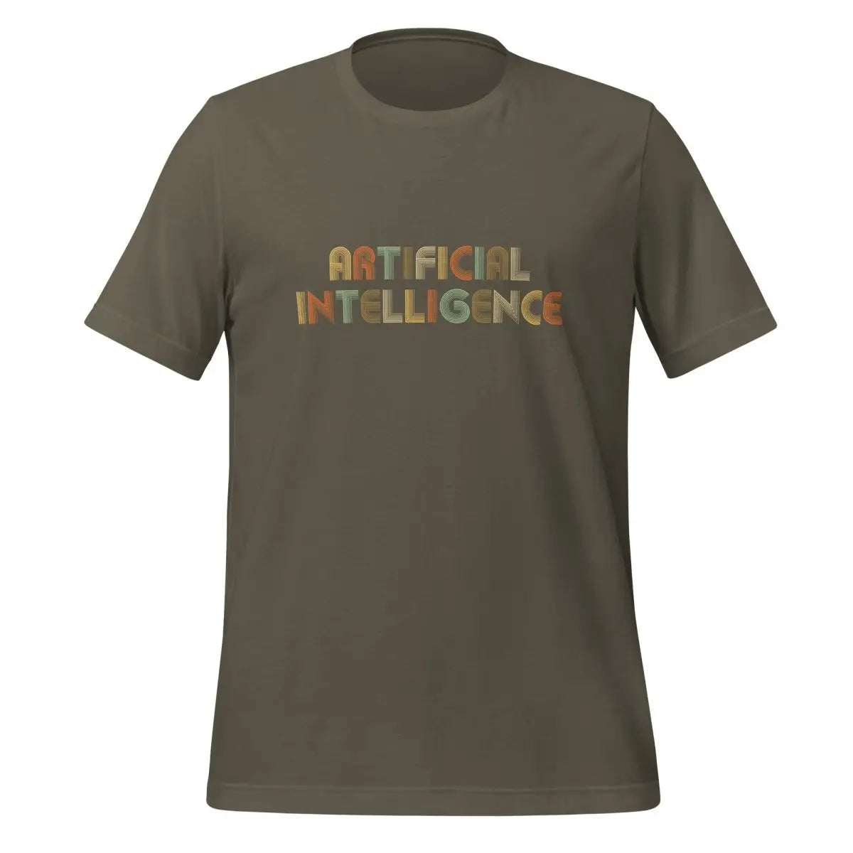 Artificial Intelligence Retro Look T-Shirt (unisex) - Army / M