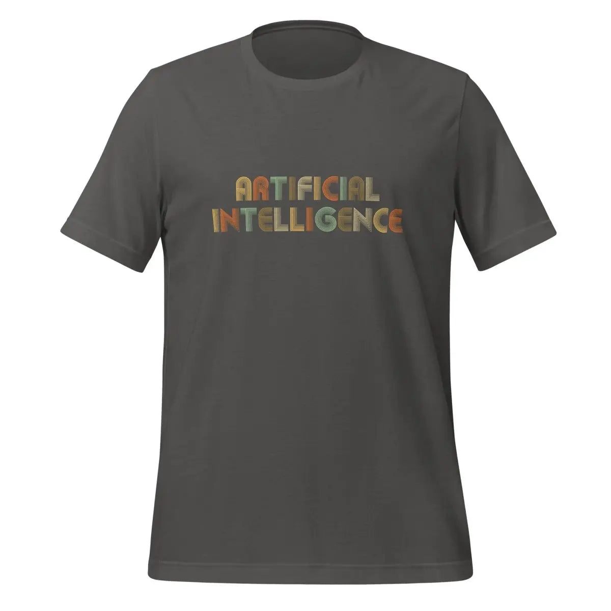 Artificial Intelligence Retro Look T-Shirt (unisex) - Asphalt / M