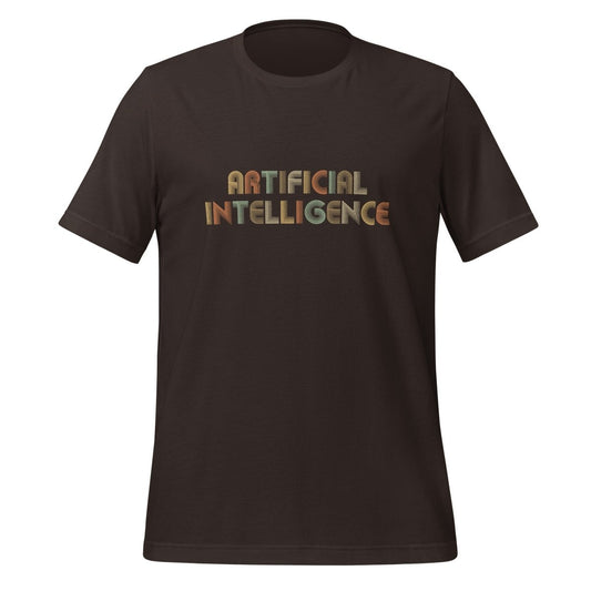 Artificial Intelligence Retro Look T - Shirt (unisex) - Brown - AI Store
