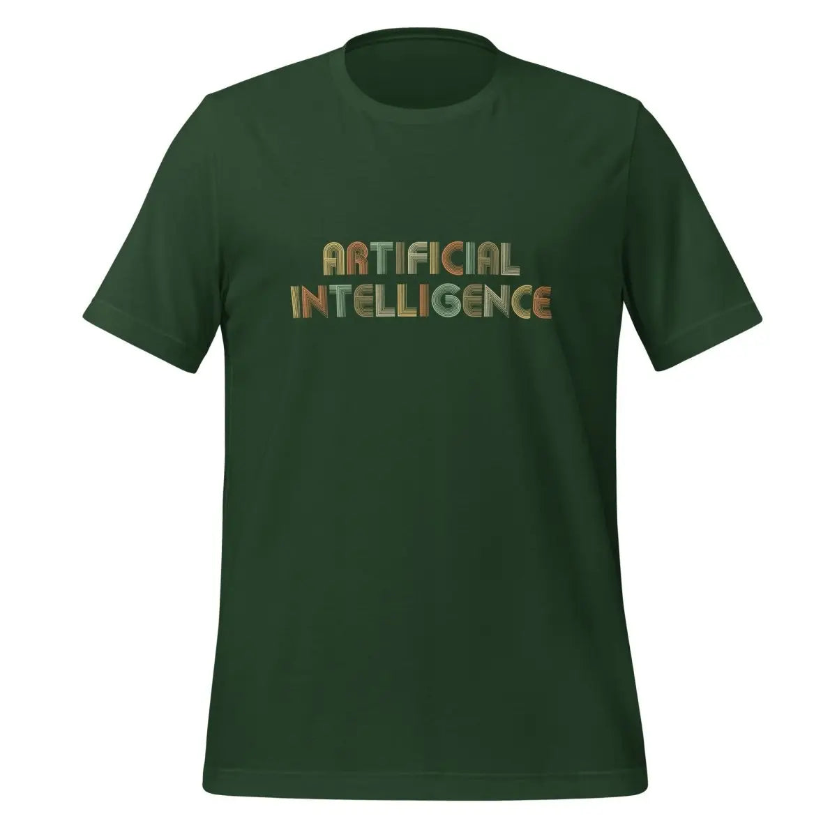 Artificial Intelligence Retro Look T-Shirt (unisex) - Forest / M