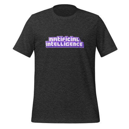 Artificial Intelligence Streamer T-Shirt (unisex) - Dark Grey Heather / M