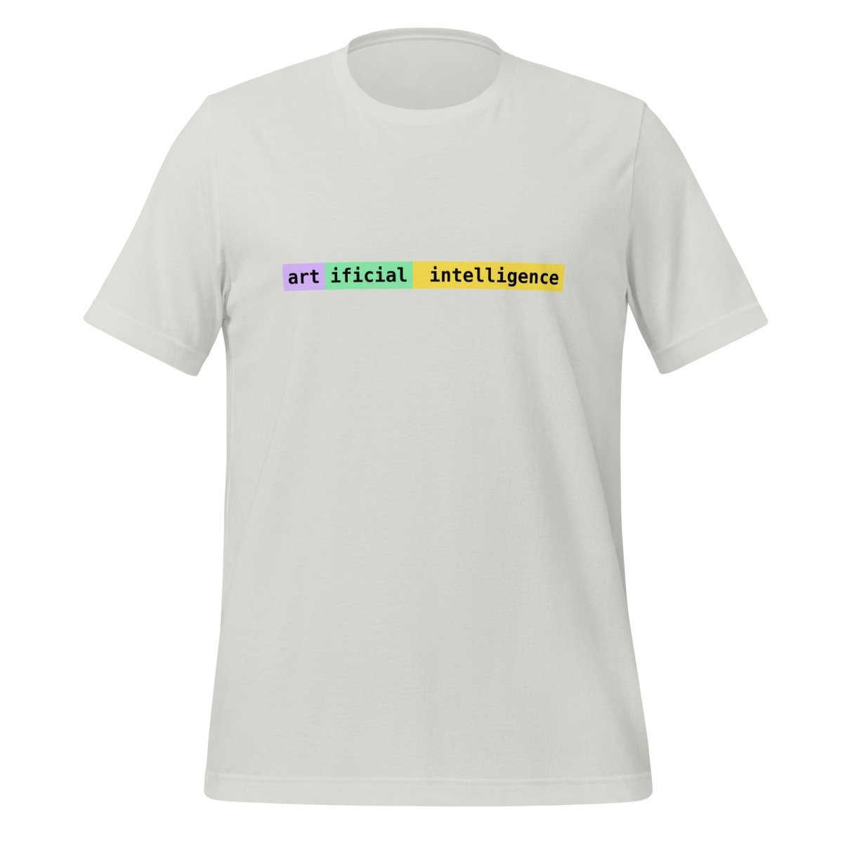 artificial intelligence Tokens T-Shirt (unisex) - Silver - AI Store