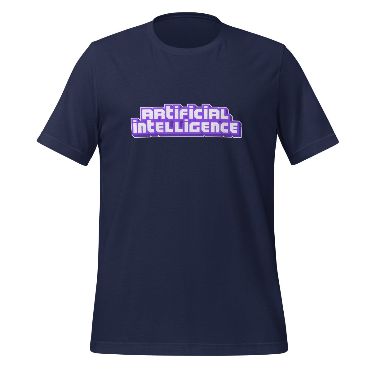 Artificial Intelligence Streamer T-Shirt (unisex) - Navy - AI Store