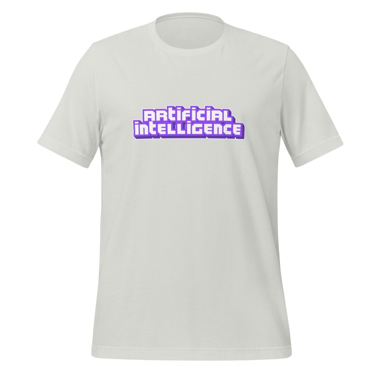 Artificial Intelligence Streamer T-Shirt (unisex) - Silver - AI Store