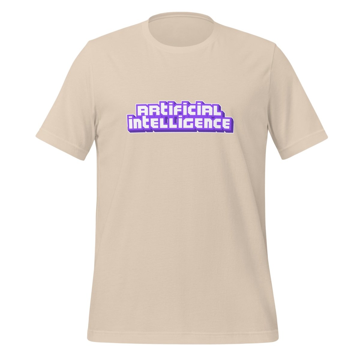 Artificial Intelligence Streamer T-Shirt (unisex) - Soft Cream - AI Store