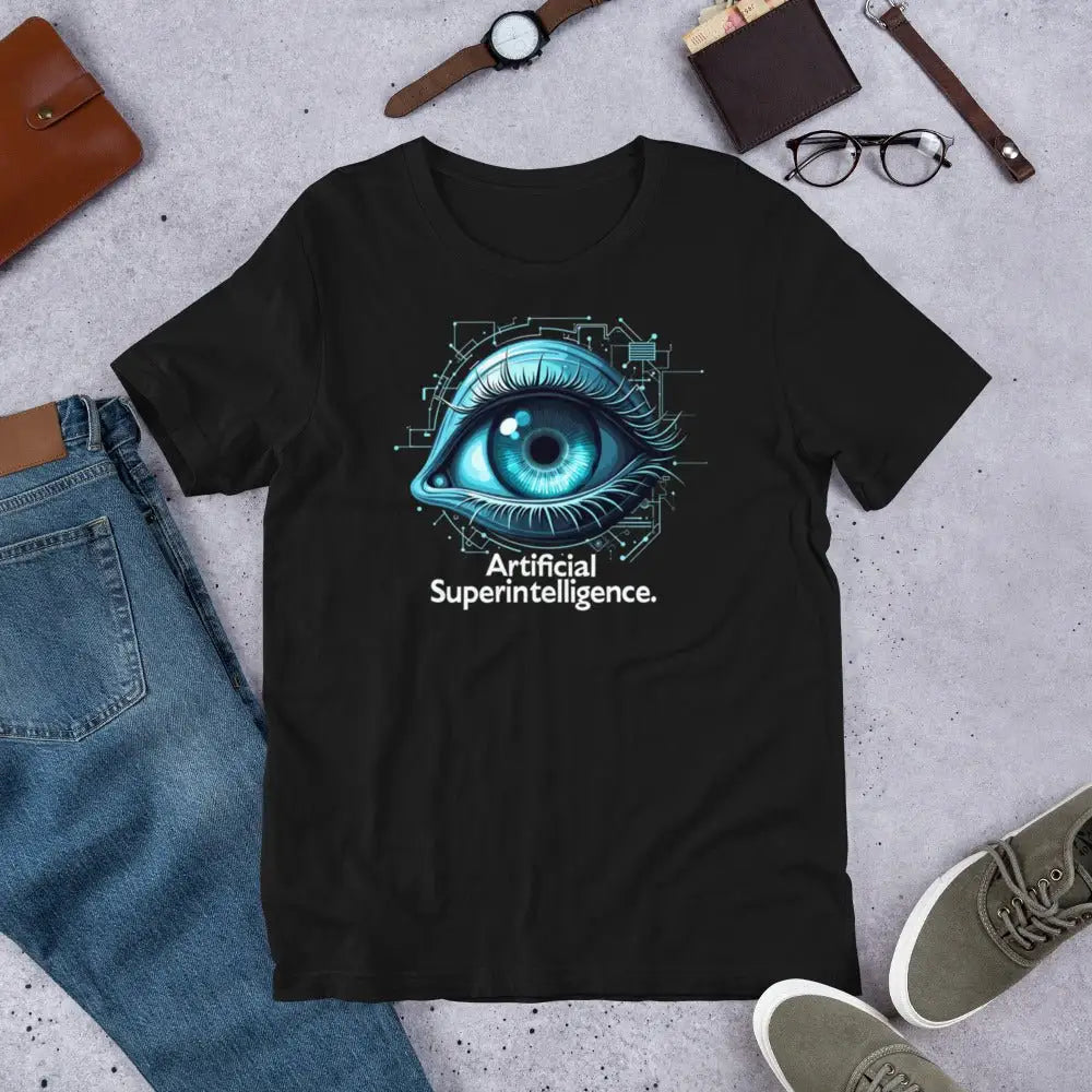 Artificial Superintelligence Blue Eye T-Shirt (unisex)