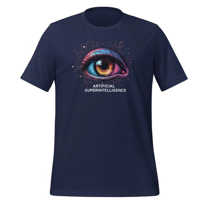 The Artificial Superintelligence Rainbow Eye T-shirt (unisex) Navy / m.