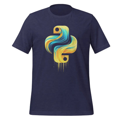 Artistic Python Icon T-Shirt 2 (unisex) - Heather Midnight Navy / M