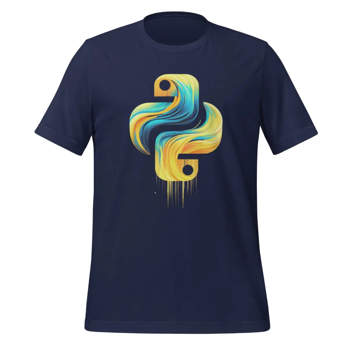 Artistic Python Icon T-Shirt 2 (unisex) - Navy / M