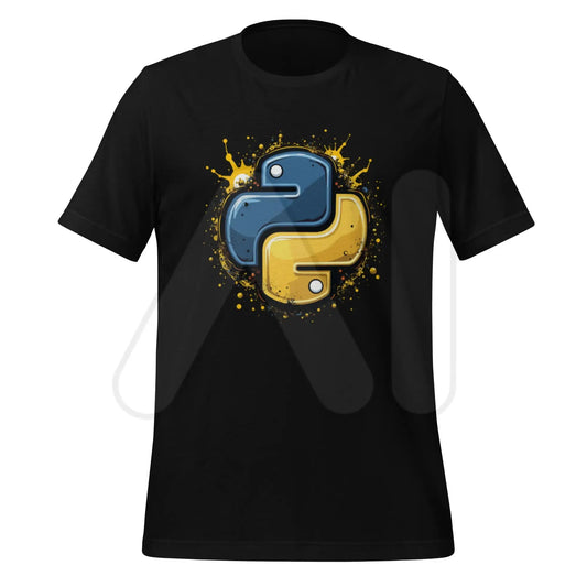 Artistic Python Icon T-Shirt 3 (unisex) - Black / M