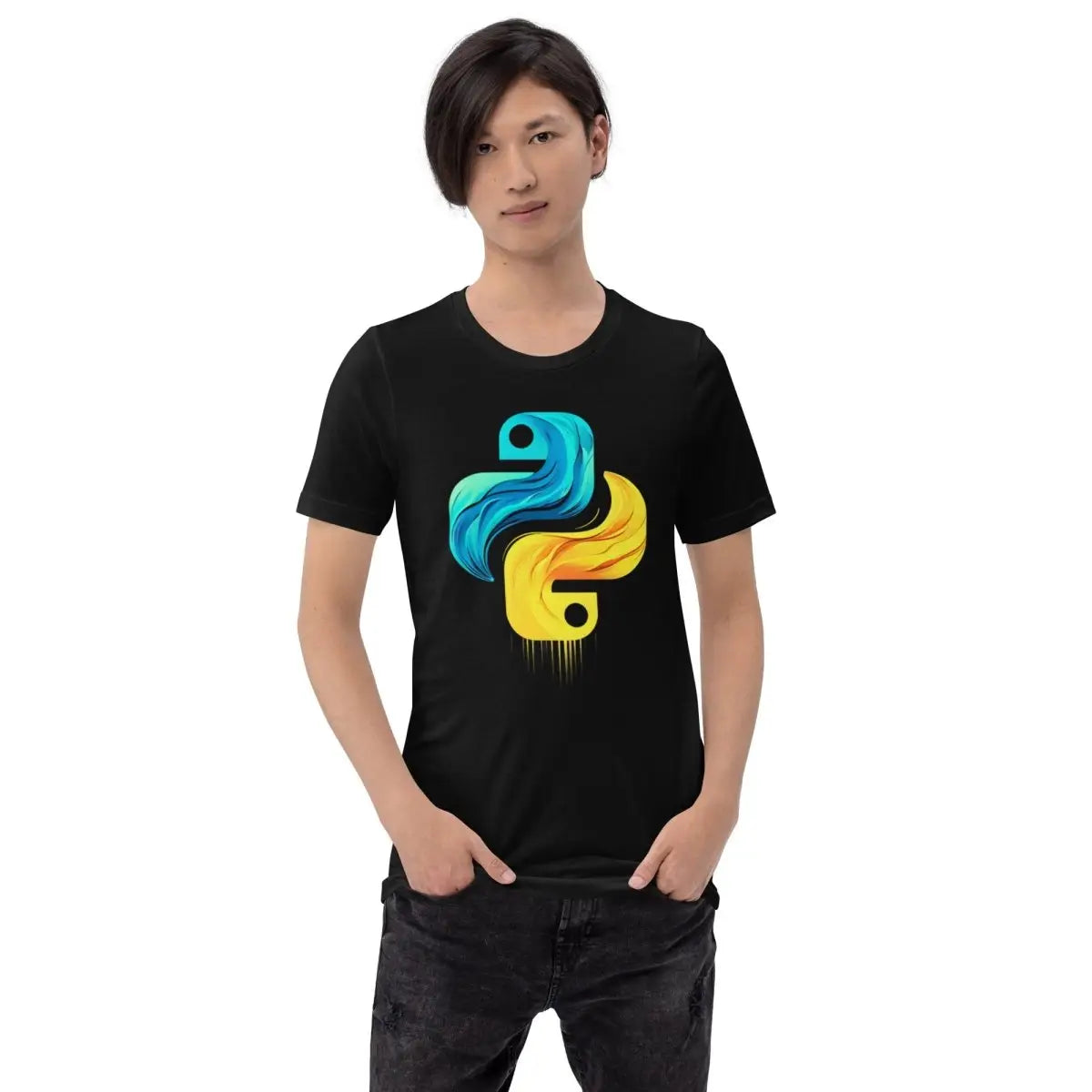 Artistic Python Icon T-Shirt (unisex)