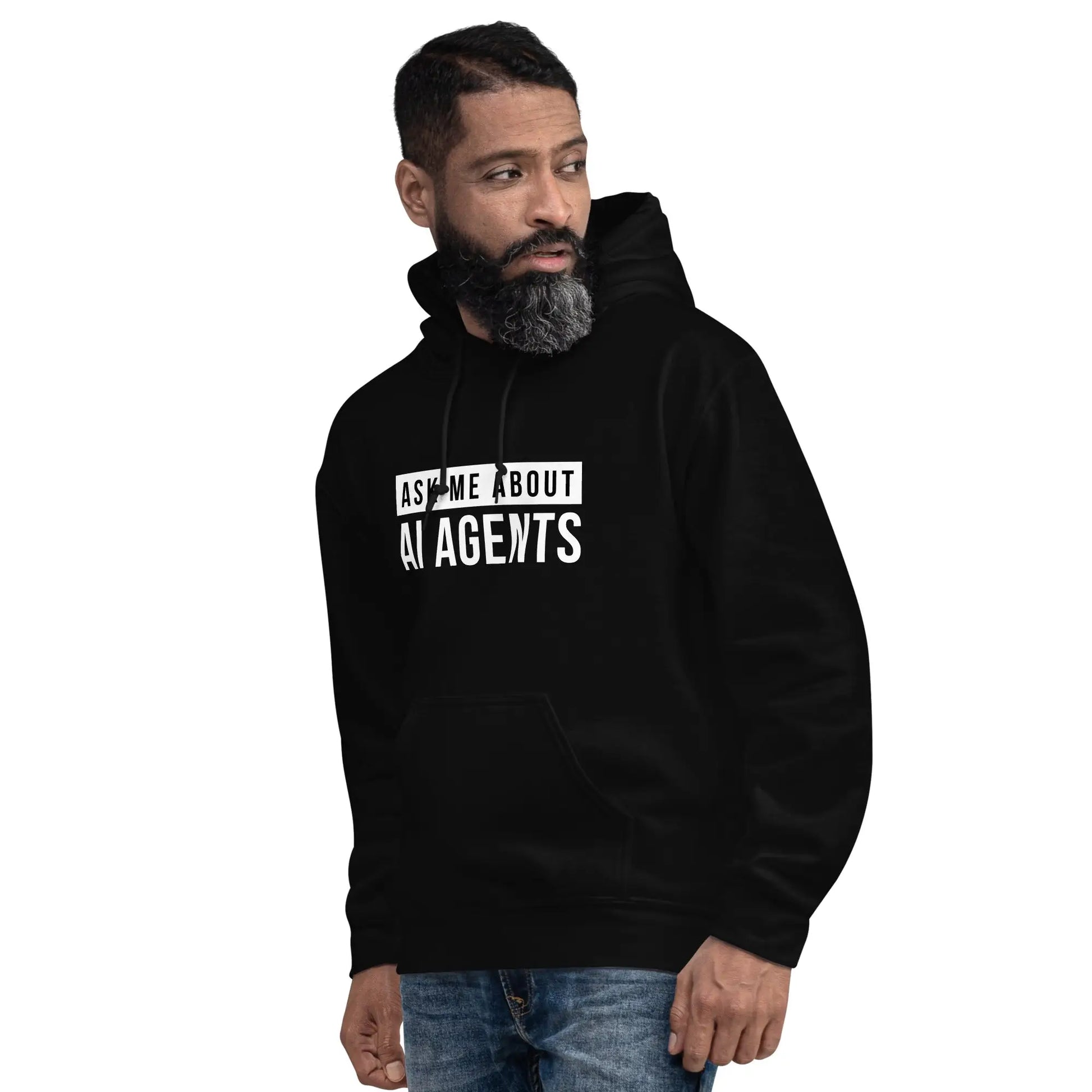 Ask Me About AI Agents Hoodie (unisex)