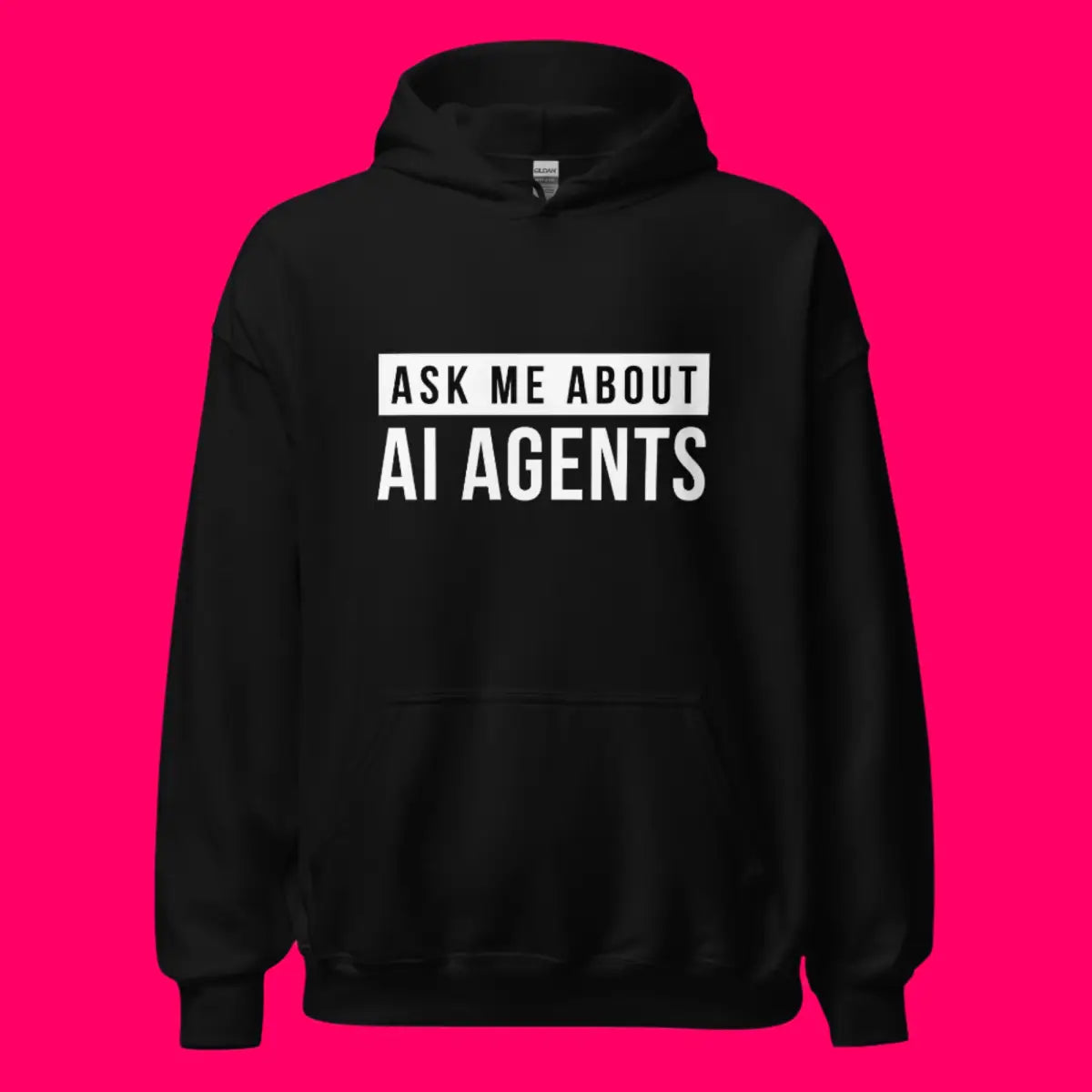 Ask Me About AI Agents Hoodie (unisex)