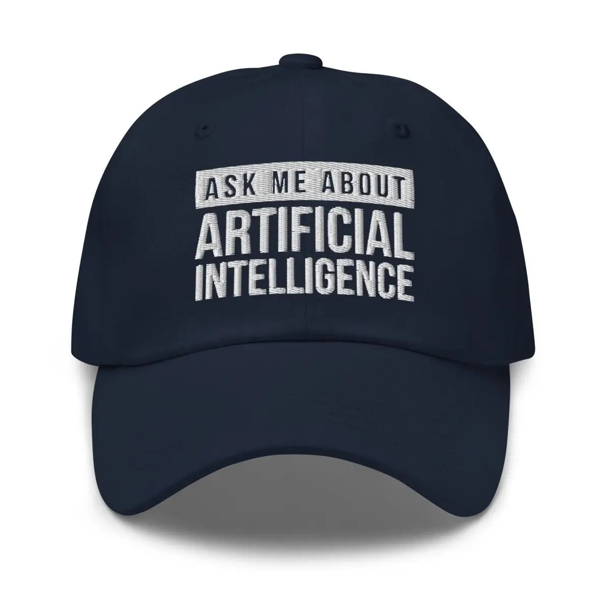 Ask Me About Artificial Intelligence Cap - Navy