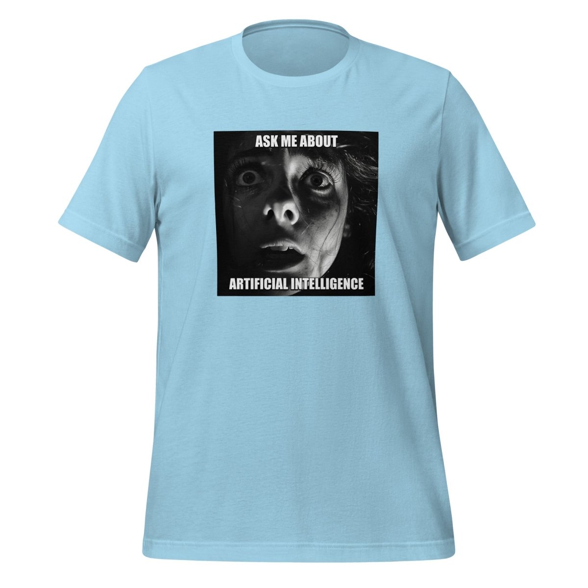 Ask Me About Artificial Intelligence Horror Meme T - Shirt (unisex) - AI Store