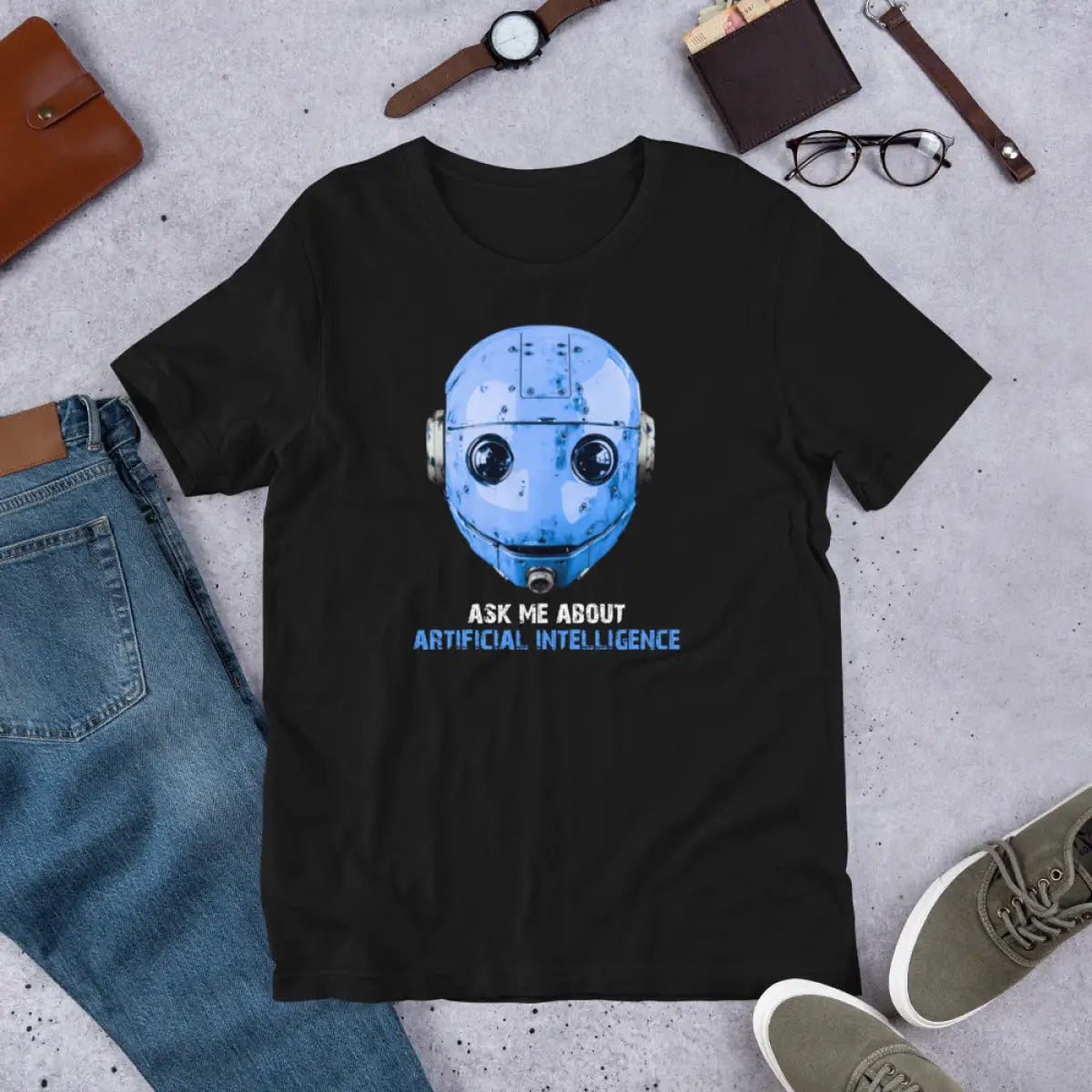 Ask Me About Artificial Intelligence T-Shirt 2 (unisex)