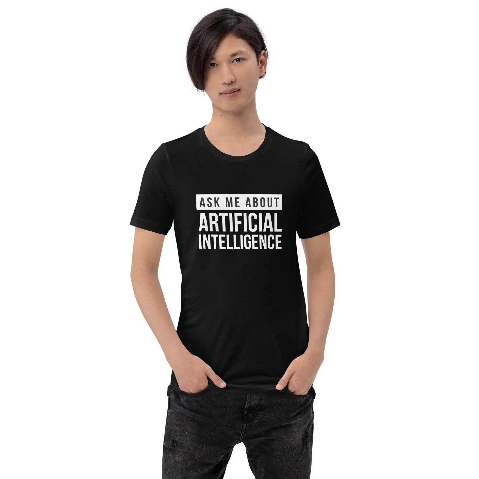 Ask Me About Artificial Intelligence T-Shirt (unisex)