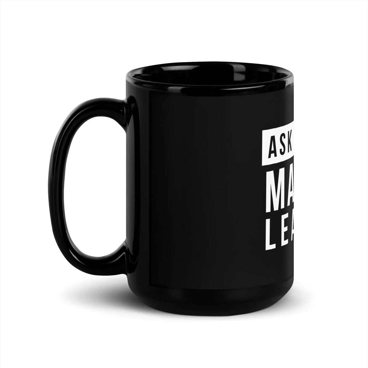 Ask Me About Machine Learning Black Glossy Mug