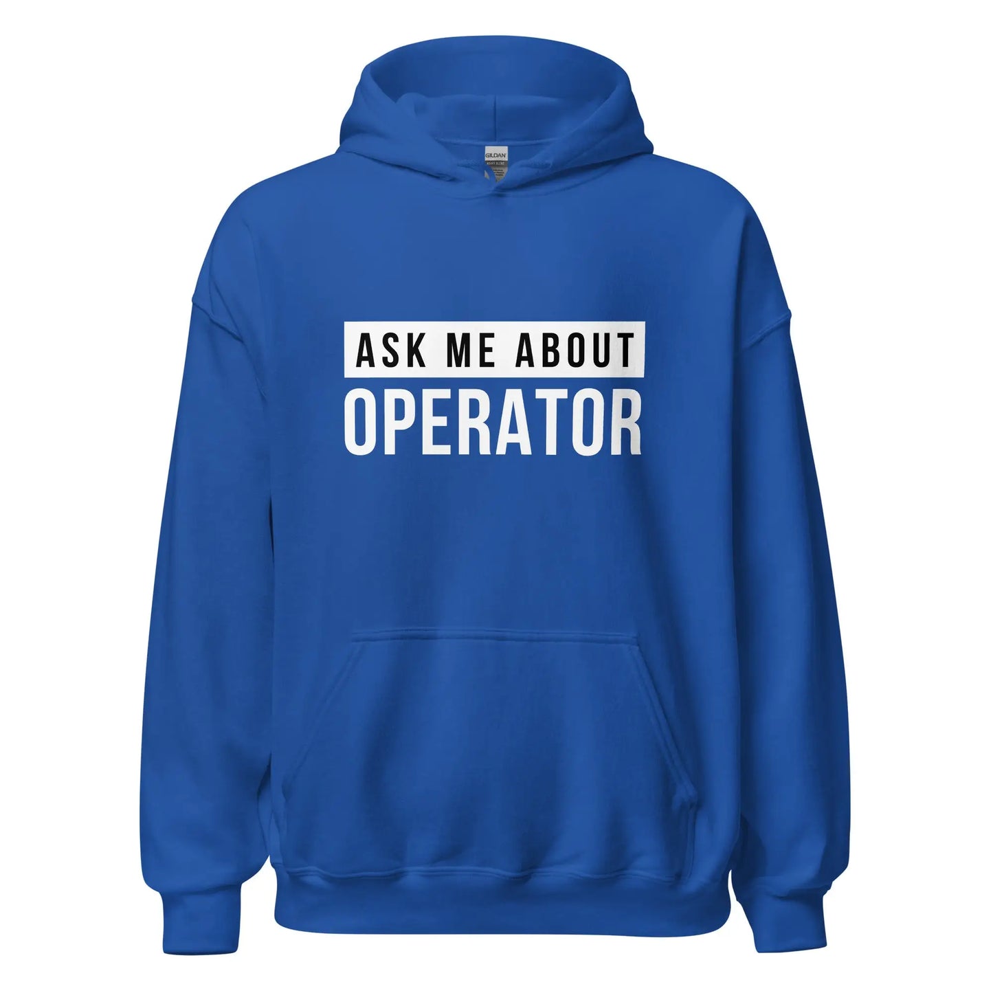 Ask Me About Operator Hoodie (unisex) - Royal / M