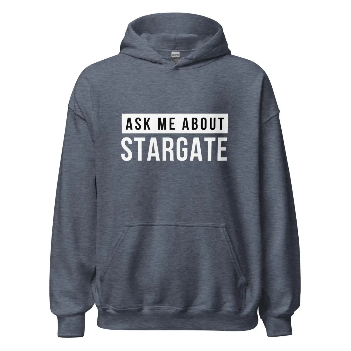 Ask Me About Stargate Hoodie (unisex) - Heather Sport Dark Navy / M