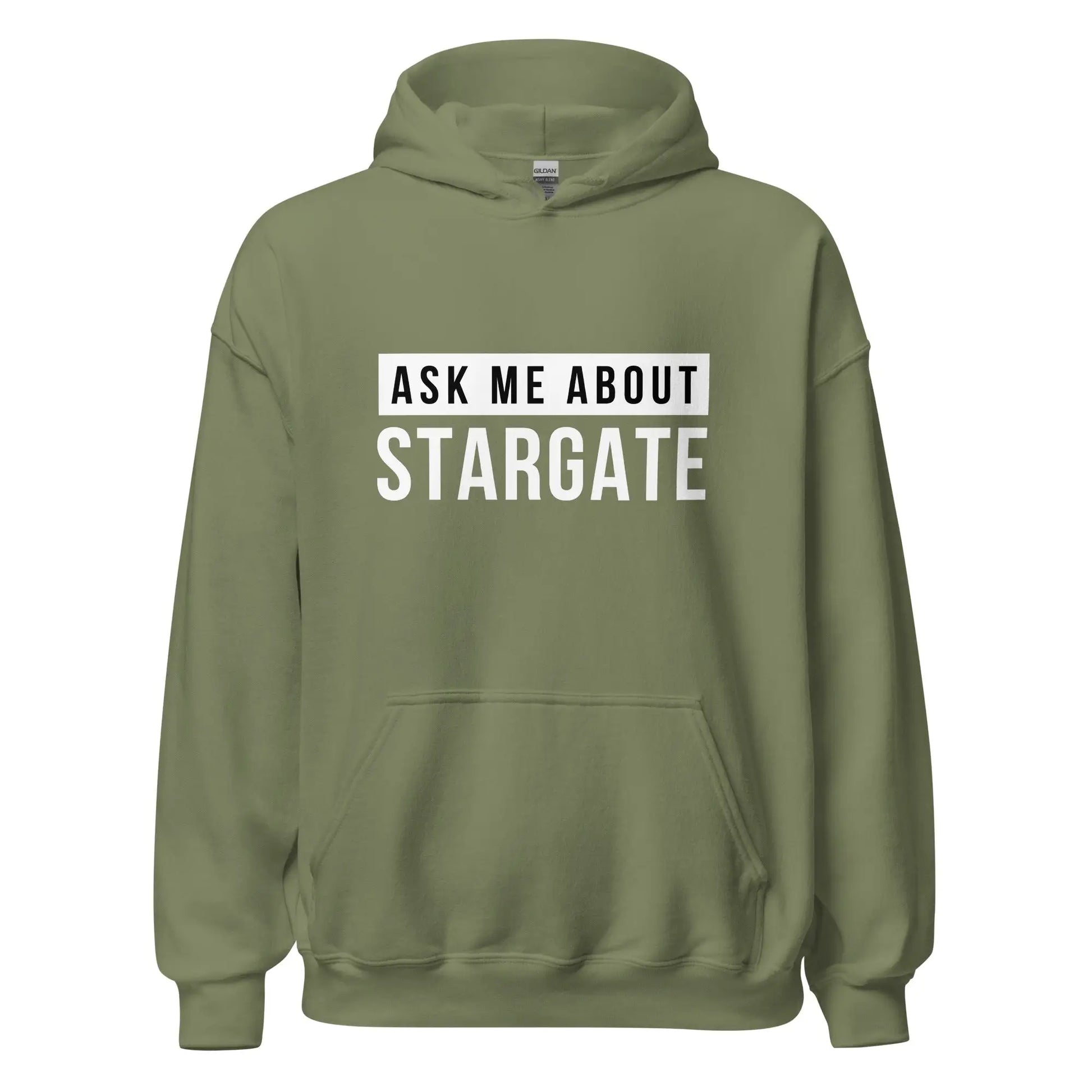 Ask Me About Stargate Hoodie (unisex) - Military Green / M