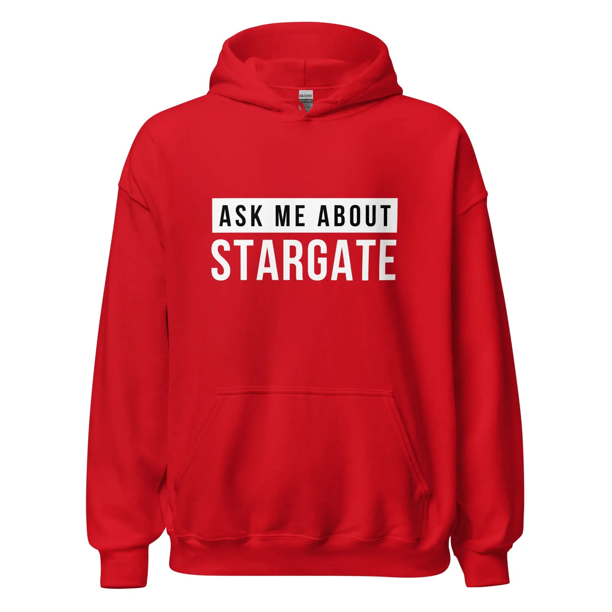 Ask Me About Stargate Hoodie (unisex) - Red / M